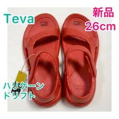 【新品＊未使用】Teva テバ /ハリケーン ドリフト/オレンジ レッド26cm