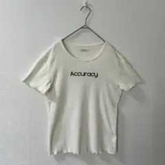 Mc sisterエムシーシスター 刺繍 半袖Tシャツ Mサイズ　クリーム色