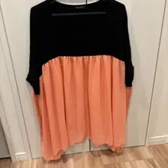 ピーチオレンジ　スリット入り