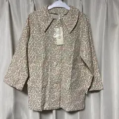 【120〜130】Samansa Mos2 ⭐︎花柄ツイルジャケット シャツ