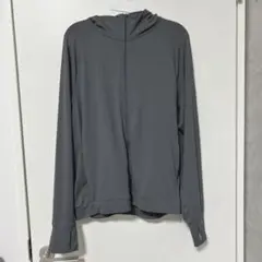 エアリズム　UVカットメッシュパーカー　XL　グレー