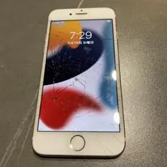 iPhone 7 ローズゴールド 画面ひび割れ