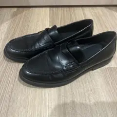 H&M 黒レザー　ローファー
