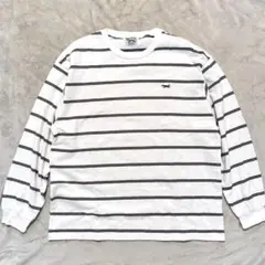 TOMNCRAFT 別注　スリーラインボーダークルーネックロングスリーブTシャツ