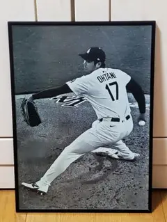 ドジャース大谷翔平 2025年MLB投手復活！A3サイズポスターフレーム付き②
