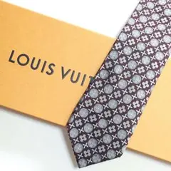 未使用級 ルイヴィトン Louis Vuitton ネクタイ シルク 花柄