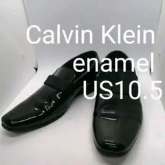 Calvin Klein カルバンクライン エナメルレザー 黒 28.5cm
