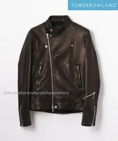 トゥモローランド マカフィー ラムレザー ライダースジャケット 革ジャン