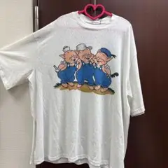 三匹の子豚　三匹のこぶた　オーバーサイズTシャツ