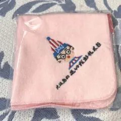 くいだおれ太郎ハンカチピンク