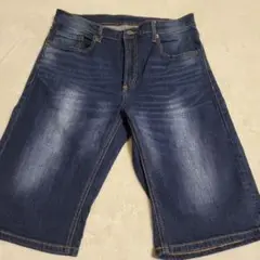 ダークブルー ショートパンツ ストレートカット　76㎝