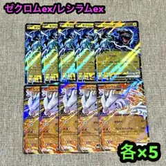 ゼクロムex RR /レシラムex RR 各5枚合計10枚まとめセット