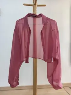 ★新品★160ピンクシャツ長袖しまむら