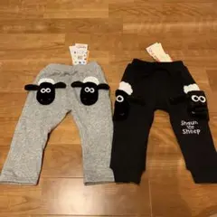 【未使用品】ひつじのショーン　裏起毛ズボン