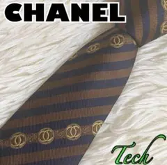 【ほぼ未使用】CHANEL ネクタイ　CC柄　ココマーク