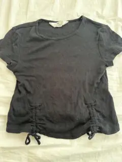H&M ブラック Tシャツ