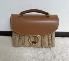☆フェラガモ　チェーンかごショルダーバッグ☆ Ferragamo ガンチーニ金具チェーンショルダーバッグ