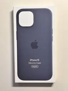 【新品】純正 iPhone 15 シリコンケース・ストームブルー②