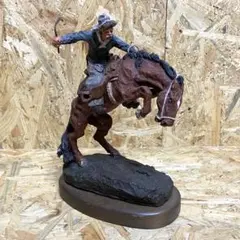 M●希少 1995　Daniel Monfort　CRAZY HORSE　彫刻 Daniel Monfort Original Western Sculpture The End of The