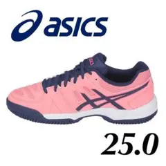 新品 asics アシックス レディース テニスシューズ 25.0㎝