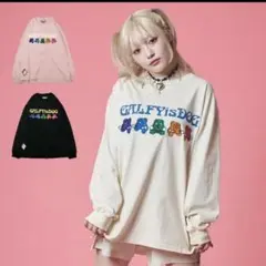GALFY (ガルフィー) GALFYisDOG ロンTee ホワイト 大型犬