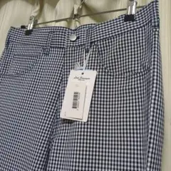 【新品未使用】チェック柄ストレートパンツ