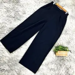 良品❗️【FTY】ワンタックワイドパンツ(38) 紺色