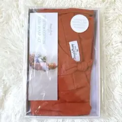 【新品・未開封品】ストレッチ コットン ベビーラップセット オレンジ おくるみ