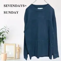zB529【M】SEVENDAYS=SUNDAY オーバーサイズ カットソー