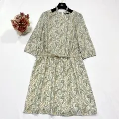 美品✨KEITH キース リボン付き ひざ丈ワンピース 44 大きいサイズ 3L