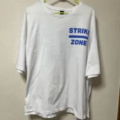 大幅値下げ！爽やかなブルーロゴ白Tシャツ