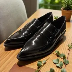 オデット エ オディール ローファー 23.5 黒 美品