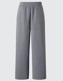 ユニクロc スウェットワイドパンツ グレー　S