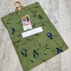 新品未使用　男の子用浴衣　日本製　緑　80-85cm