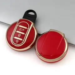 BMWミニ MINI用 キーケース TPUキーカバー 赤金