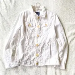 【ZARA MAN】リネンジャケットフルボタン 麻100％ 無地 シンプル M