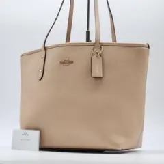 美品 COACH トートバッグ ゴールド金具 肩がけ A4可能 本革　e370