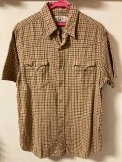 ⑪美品 RRL ダブルアールエル 半袖ウェスタンシャツ ラルフローレン