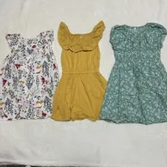 子供用　ノースリーブワンピース120cm 3点セット