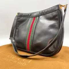 ✨極美品✨GUCCI ショルダーバッグ シェリーライン カーフ レザー ブラック