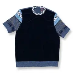 イタリア製 KENZO 再構築 異素材 ニットセーター M