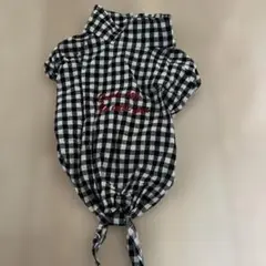 ペット用シャツ ブラックチェック