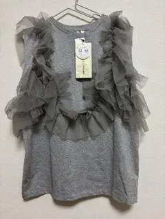 新品＊チュールフリルドッキングトップス