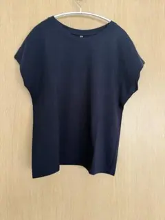 UNIQLO ネイビー フレンチスリーブTシャツ L