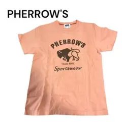 美品Pherrow's Tシャツ 黒 Mサイズ 骨ロゴ JAPAN製 ストリート