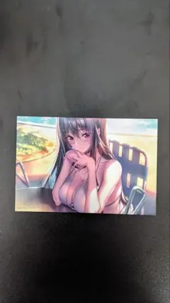 FANZAオンラインくじ アマカノ２＋　イラストカード　2点セット ピロ水