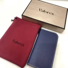 Valorex 手帳型ケース ネイビー　エクストラベージュ