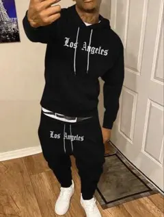 Los Angeles ロゴ パーカー セットアップ
