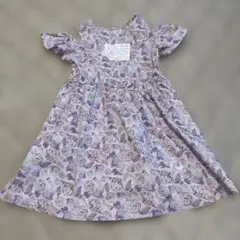 新品未使用　タグ付き　Angellove ラベンダー ワンピース 130