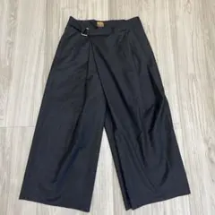 MUSE ラップ ワイド クロップドパンツ　34